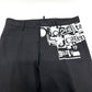 DSQUARED2 S74KB0236 パンクプリント ストレッチ アパレル パンツ ポリエステル メンズ ブラック
