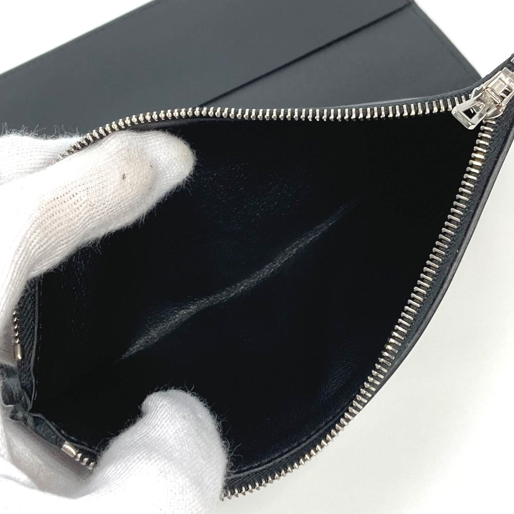 HERMES ステーショナリー ノートパッド 《EAジップ》 PM メモカバー ケース ノートカバー レザー ユニセックス ブラック