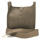 HERMES Evelyne 3PM Trois Crossbody Shoulder Bag in Taurillon Clemence Etoupe Brown