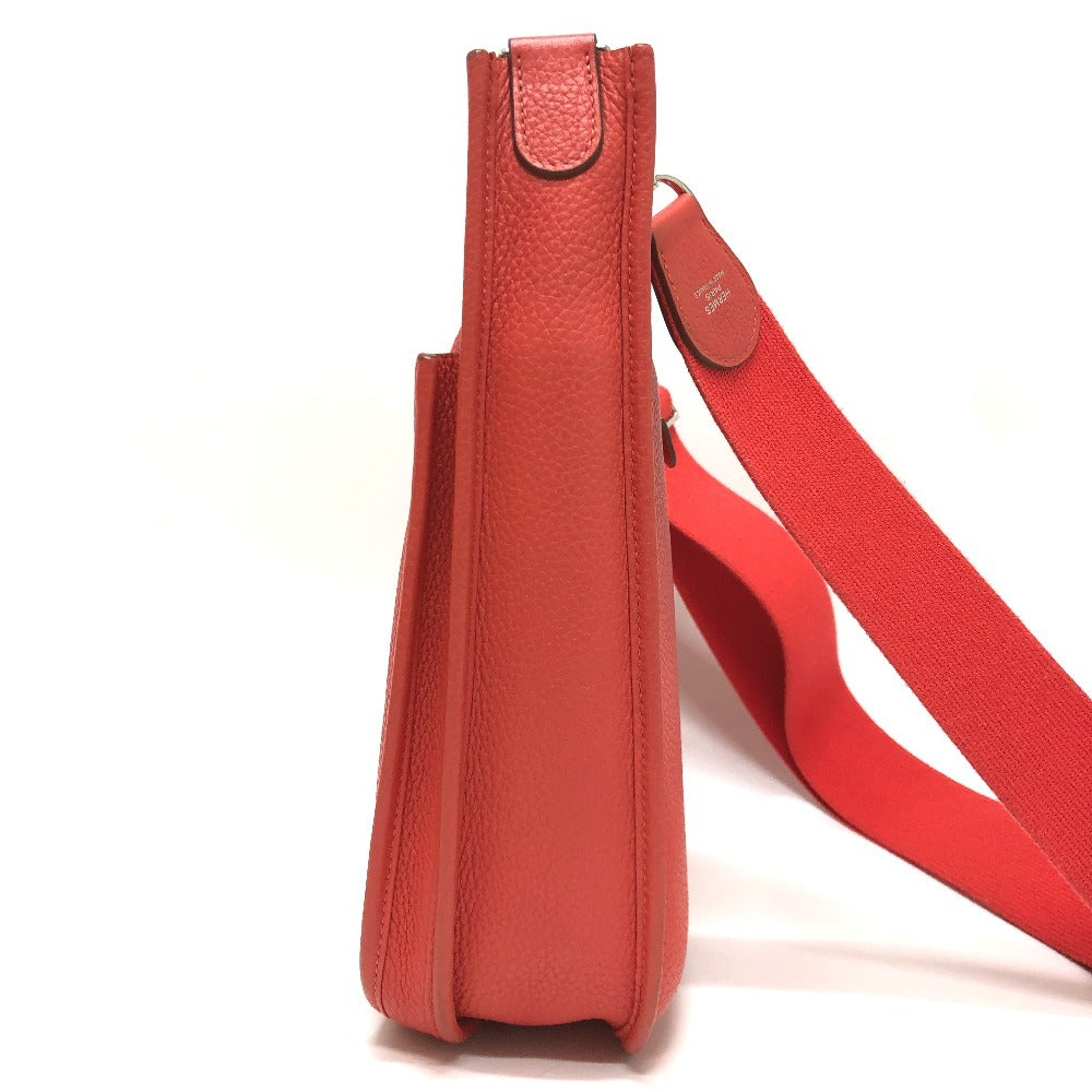 HERMES エブリンPM 3 カバン 斜め掛けバッグ ショルダーバッグ トリヨンクレマンス レディース ルージュピヴォワンヌ(推定）　 レッド
