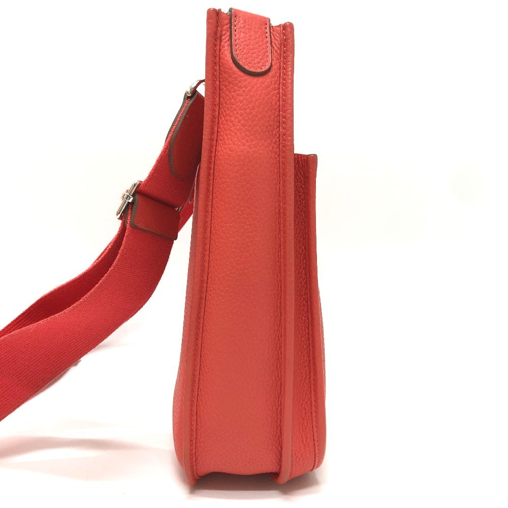 HERMES エブリンPM 3 カバン 斜め掛けバッグ ショルダーバッグ トリヨンクレマンス レディース ルージュピヴォワンヌ(推定）　 レッド