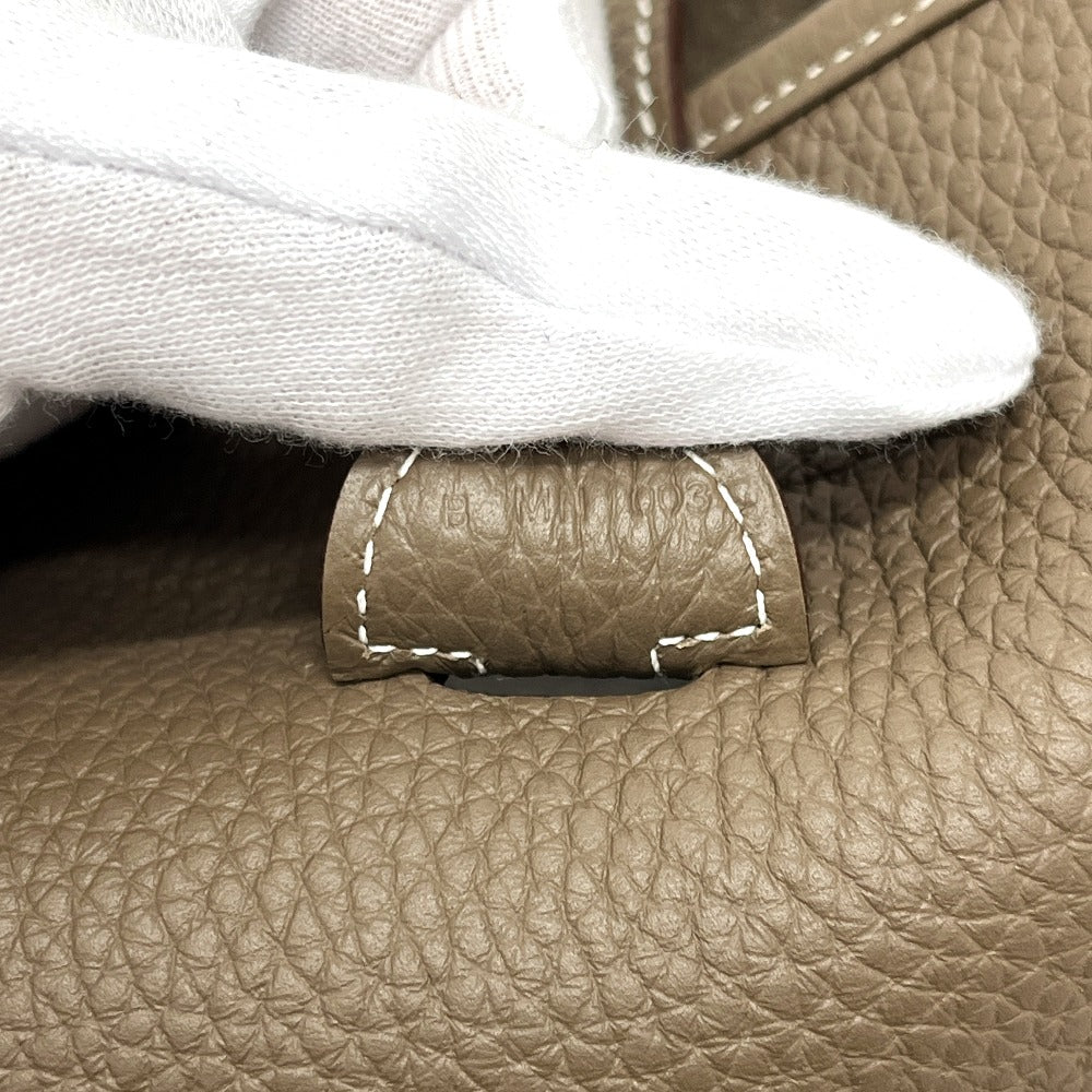 HERMES Evelyne3PM Troyes Crossbody Bags Shoulder Bag Taurillon Clemence Etoupe Brown Used