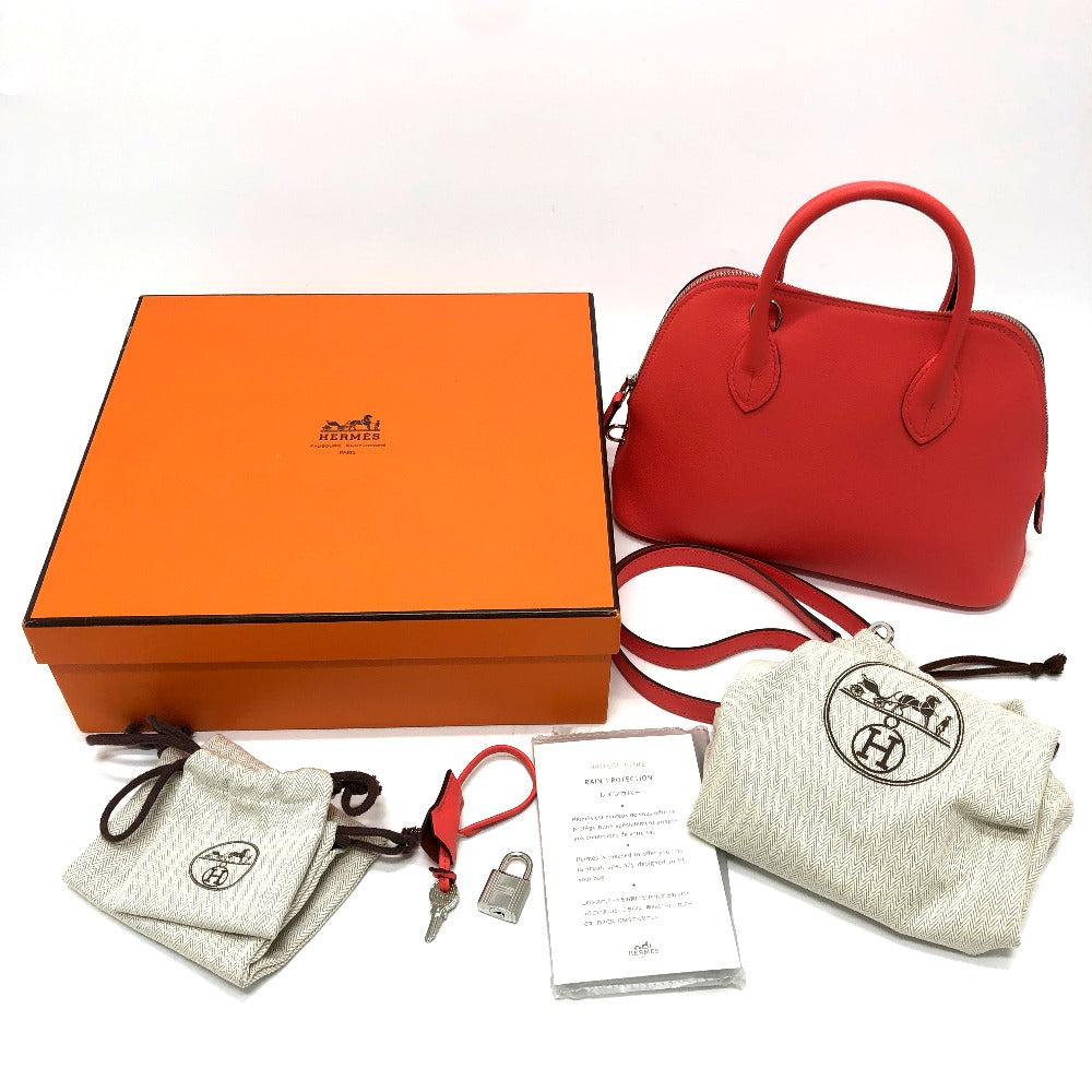 HERMES Bolide 1923 25 Bolide 25 Handbag Bag 2WAY Bolide 25 Bag Handbag Evercolor Women's Rose Texas