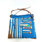 HERMES Silky City PM Crossbody Bag with Pouch, Shoulder Bag, Silk, Women's, Blue
