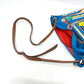 HERMES Silky City PM Crossbody Bag with Pouch, Shoulder Bag, Silk, Women's, Blue
