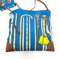 HERMES Silky City PM Crossbody Bag with Pouch, Shoulder Bag, Silk, Women's, Blue