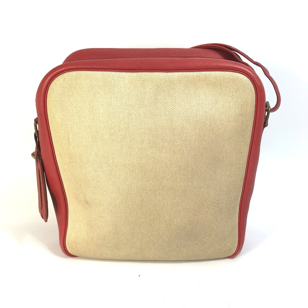 HERMES Victoria Square Shoulder Bag, Toile H, Women's, Beige