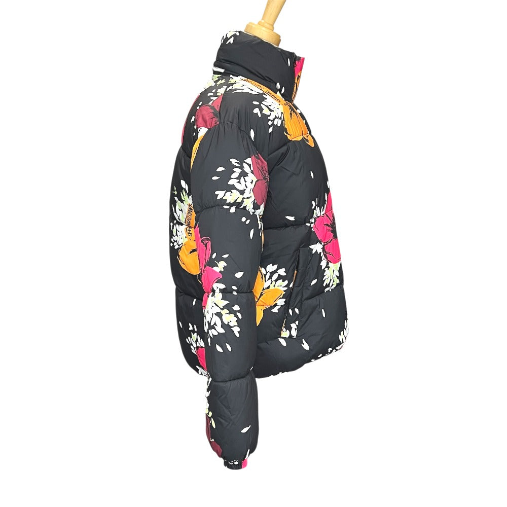 MOSCHINO WT5854203 Floral Padded Down Jacket in Nylon, Black, for Women
