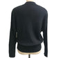 MOSCHINO Teddy Bear Patch Apparel Top Long Sleeve Cardigan Cotton Women's Black