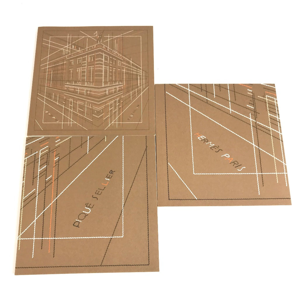 HERMES パズルノ－ト 10冊セット ステーショナリー ノート メモ帳 インテリア ノートブック 紙 レディース ブラウン