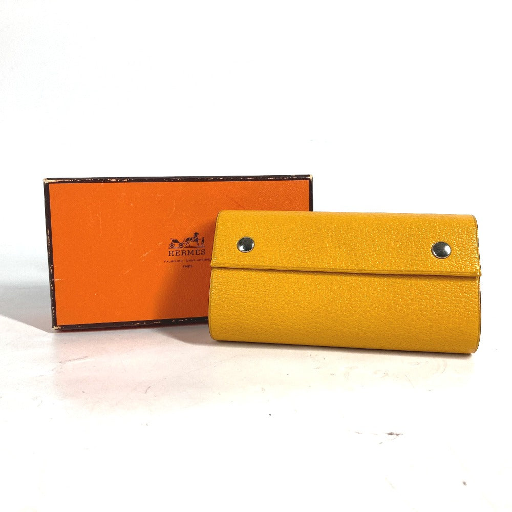 HERMES Roll Notebook, Cailler-Ruhle, Notepad, Stationery, Notebook, Leather, Unisex, Yellow