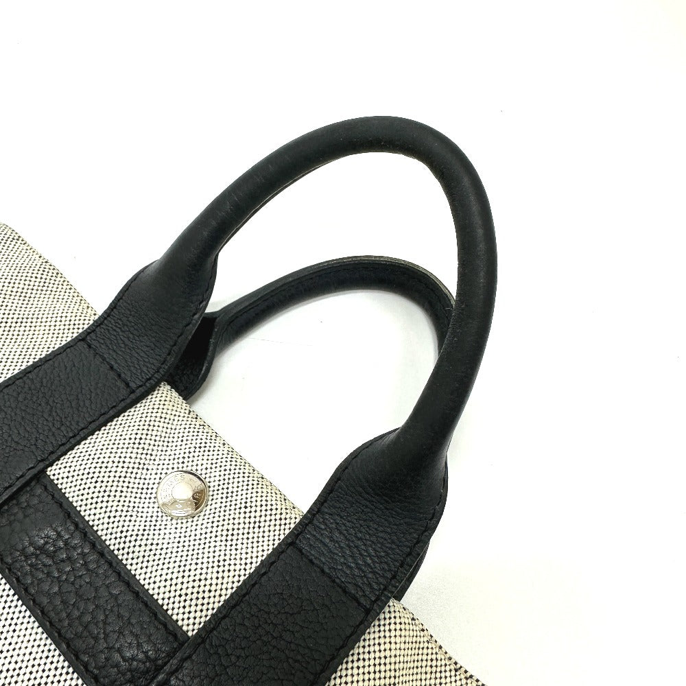 HERMES Sac Arne PM Handbag/Tote Bag Toile H Women's Gray