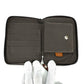 HERMES Horse Steeple PM Compact Wallet, Zip-Around Bifold Canvas, Unisex, Orange