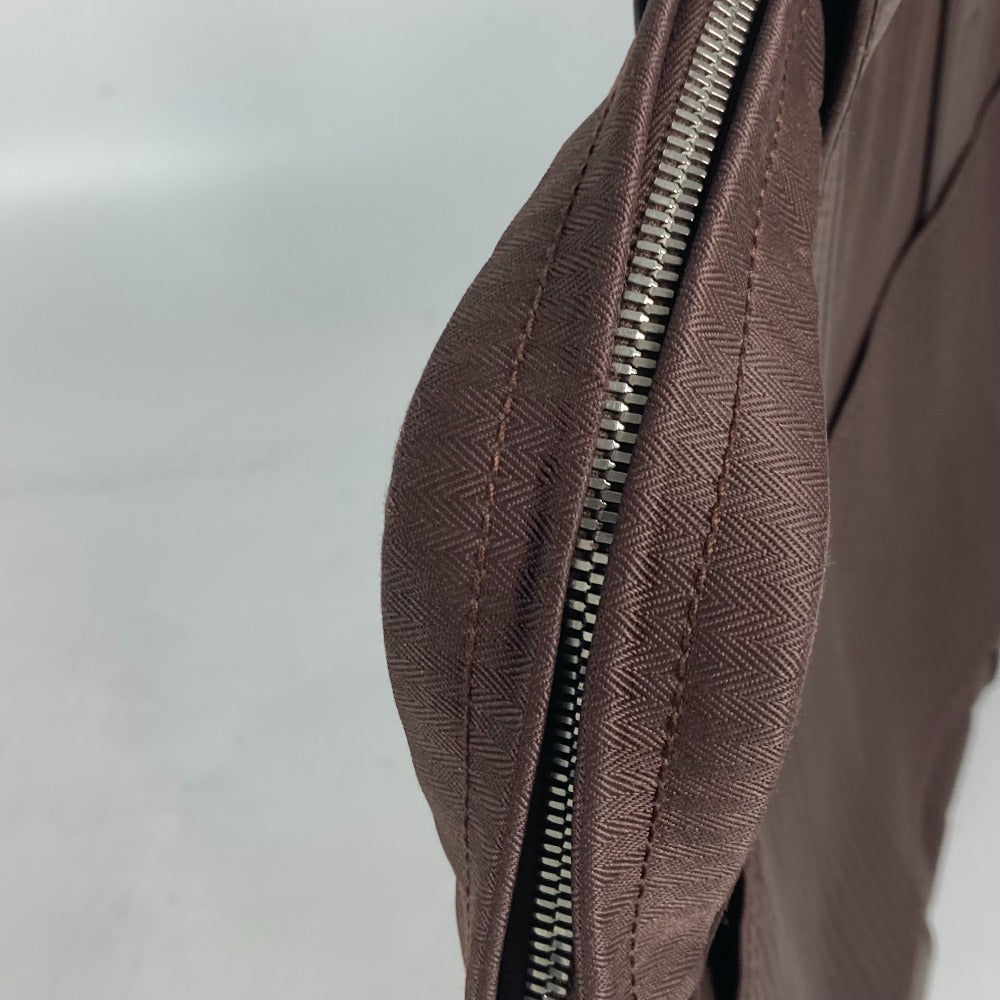 HERMES 肩掛け アカプルコオディナトゥール カバン ハンドバッグ トートバッグ ショルダーバッグ ビジネスバッグ ナイロン メンズ ブラウン