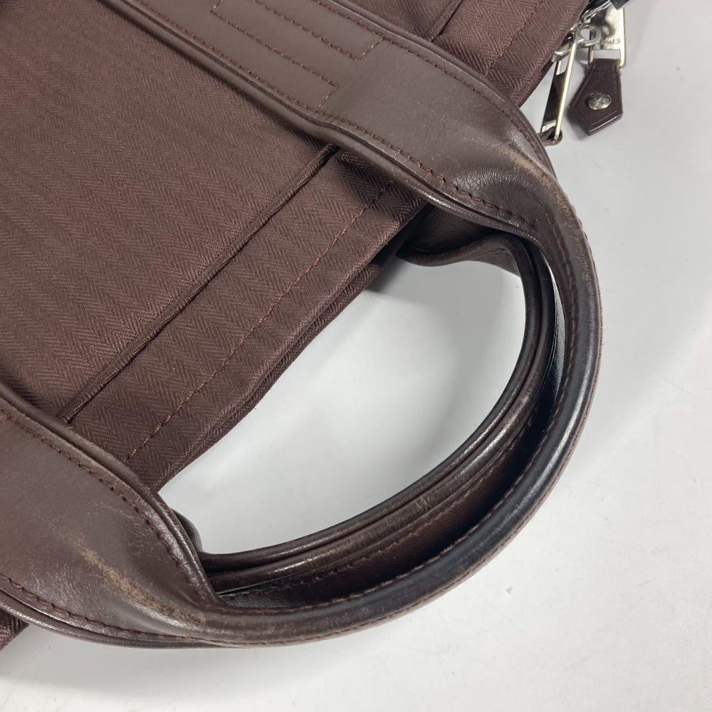 HERMES 肩掛け アカプルコオディナトゥール カバン ハンドバッグ トートバッグ ショルダーバッグ ビジネスバッグ ナイロン メンズ ブラウン