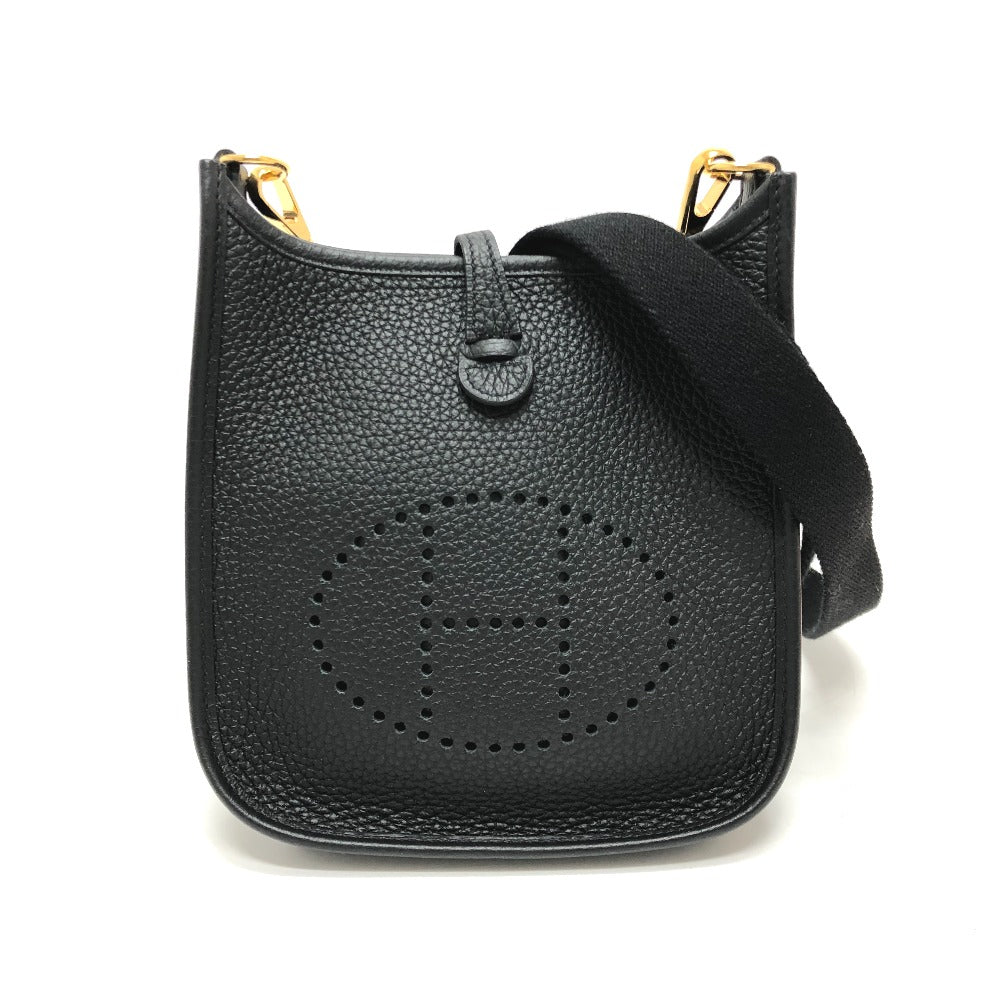 HERMES H069426CK エブリンTPM アマゾーヌ カバン 斜め掛け ポシェット ミニバッグ ショルダーバッグ トリヨンクレマンス レディース ブラック