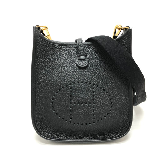 HERMES H069426CK エブリンTPM アマゾーヌ カバン 斜め掛け ポシェット ミニバッグ ショルダーバッグ トリヨンクレマンス レディース ブラック