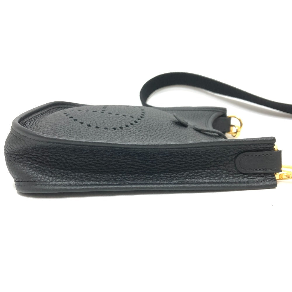 HERMES H069426CK エブリンTPM アマゾーヌ カバン 斜め掛け ポシェット ミニバッグ ショルダーバッグ トリヨンクレマンス レディース ブラック