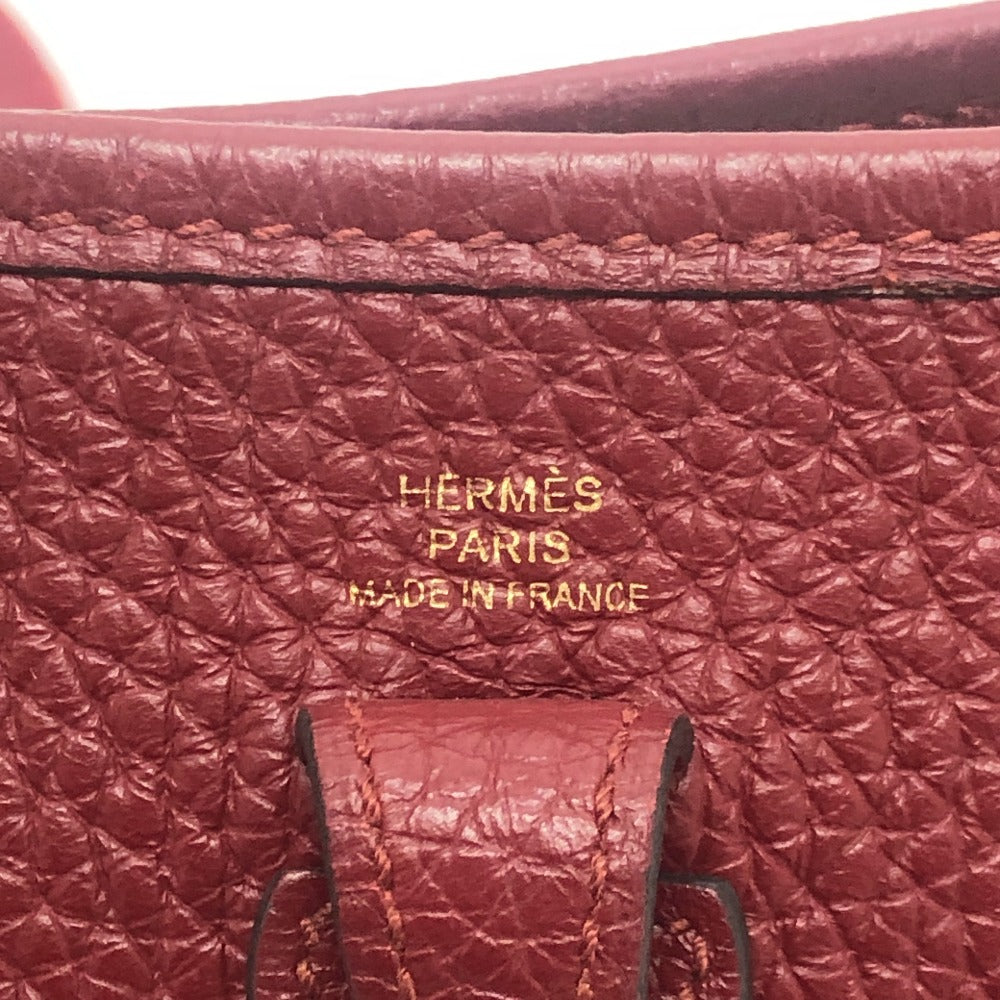 HERMES Evelyn TPM Evelyn TPM 16 Crossbody bag GoldHardware Shoulder Bag Taurillon Clemence Rouge Ash Red Used