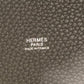 HERMES Picotin Lock MM Picotin MM Silver Hardware Bag Handbag Taurillon Clemence Leather Women's Etoupe Grey