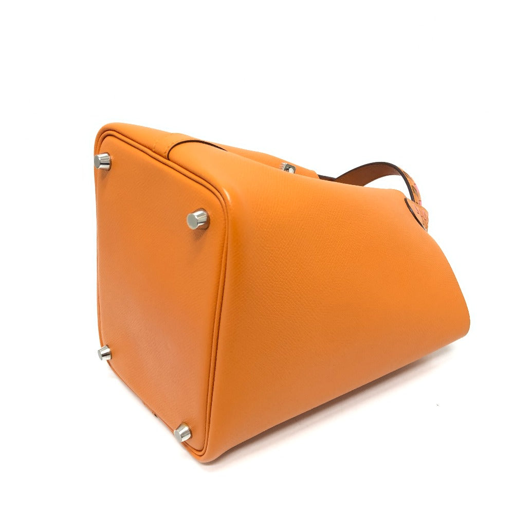 HERMES ピコタンロック PM ピコタン ピコタンロックPM トレサージュ バッグ カバン ハンドバック PM ハンドバッグ エプソン レディース アプリコット オレンジ