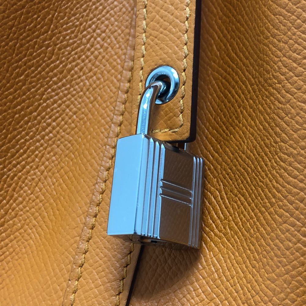 HERMES ピコタンロック PM ピコタン ピコタンロックPM トレサージュ バッグ カバン ハンドバック PM ハンドバッグ エプソン レディース アプリコット オレンジ