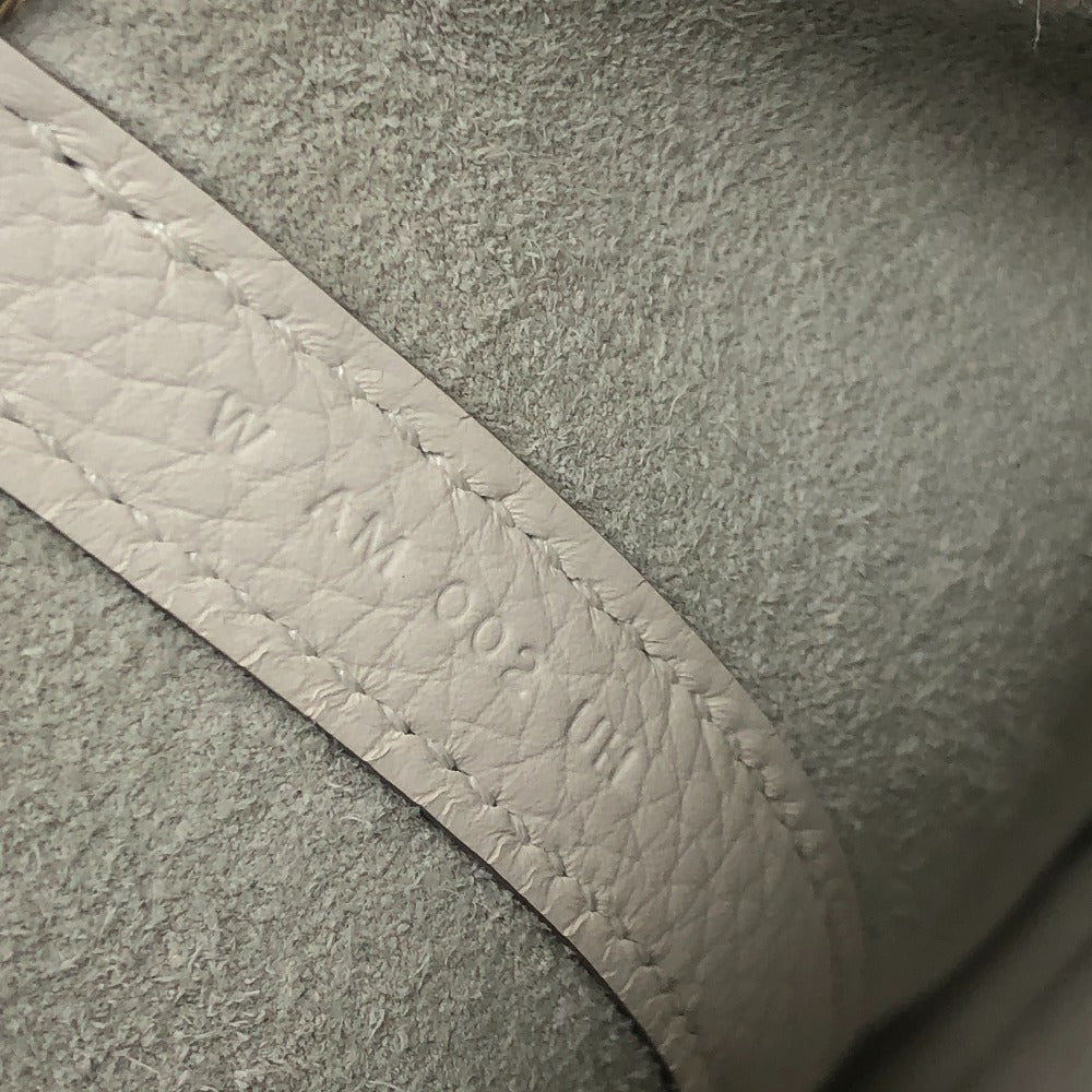 HERMES Picotin Rock PM 18 Picotin PM GoldHardware Bag Hand Bag Taurillon Clemence Beton White Used
