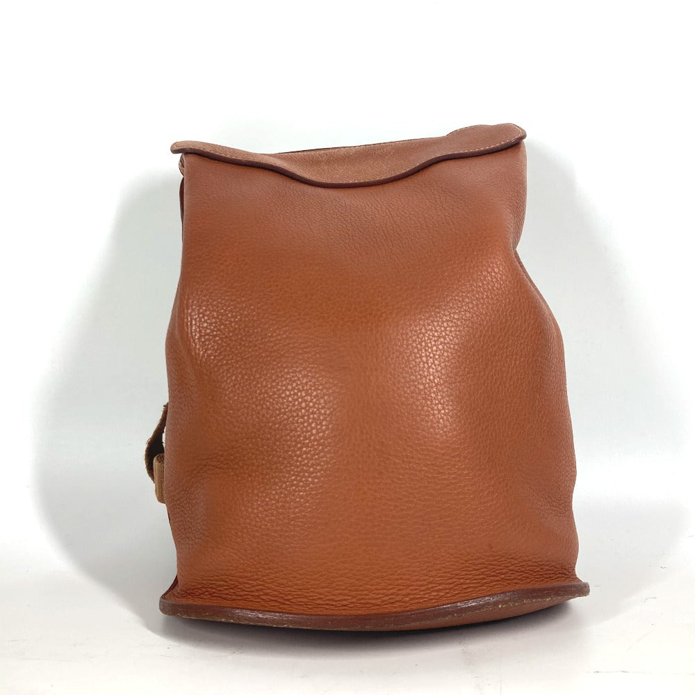 HERMES シェルパPM バックパック カバン リュックサック レザー レディース ブラウン
