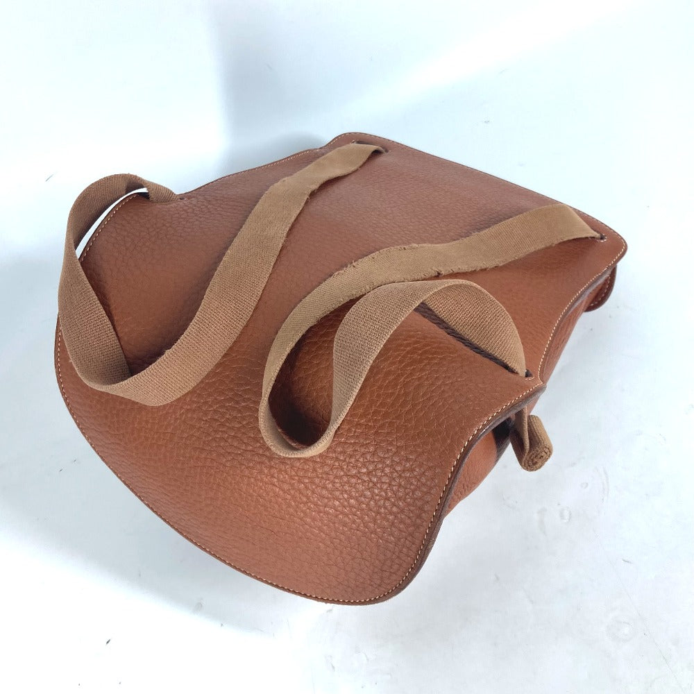 HERMES シェルパPM バックパック カバン リュックサック レザー レディース ブラウン