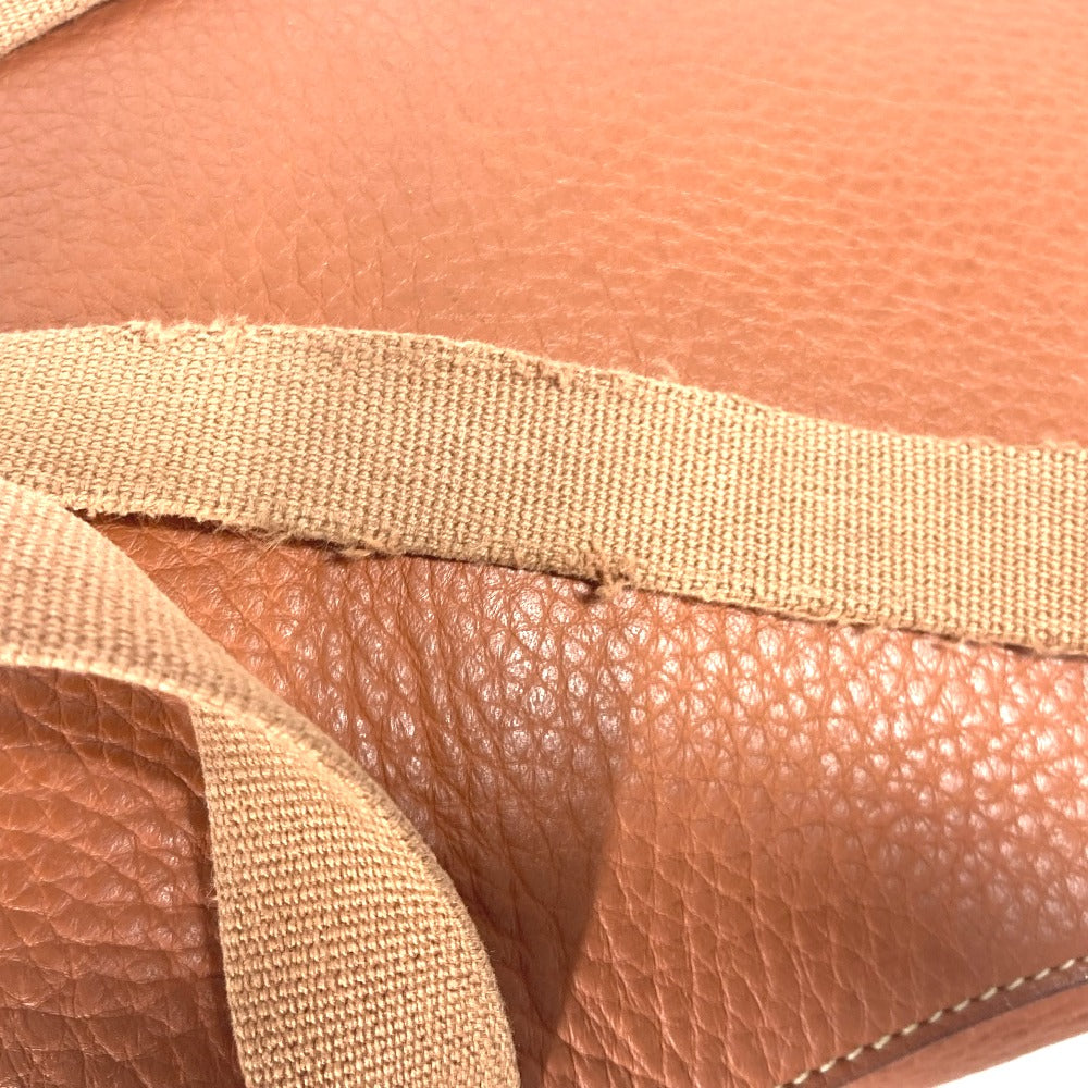 HERMES シェルパPM バックパック カバン リュックサック レザー レディース ブラウン