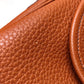HERMES Boullang Shoulder Bag, Taurillon Clemence Leather, Brown, Women's