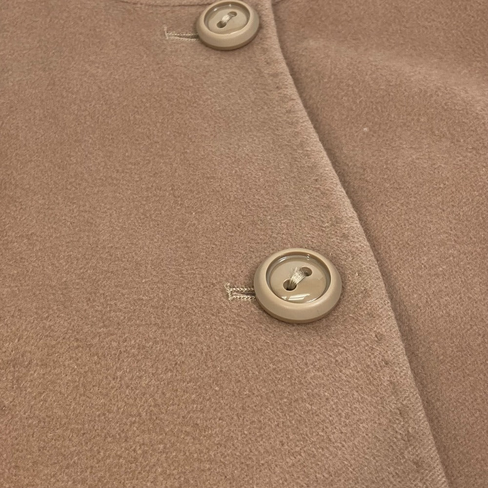 MAX MARA STUDIO スタンドカラーコート 長袖 アパレル ロングコート ウール レディース ブラウン