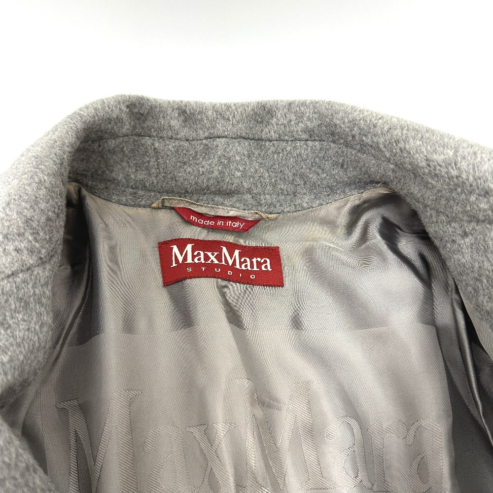 MAX MARA ステュディオ ウールブレンド ダブル テーラード ジャケット ウール レディース グレー - brandshop-reference