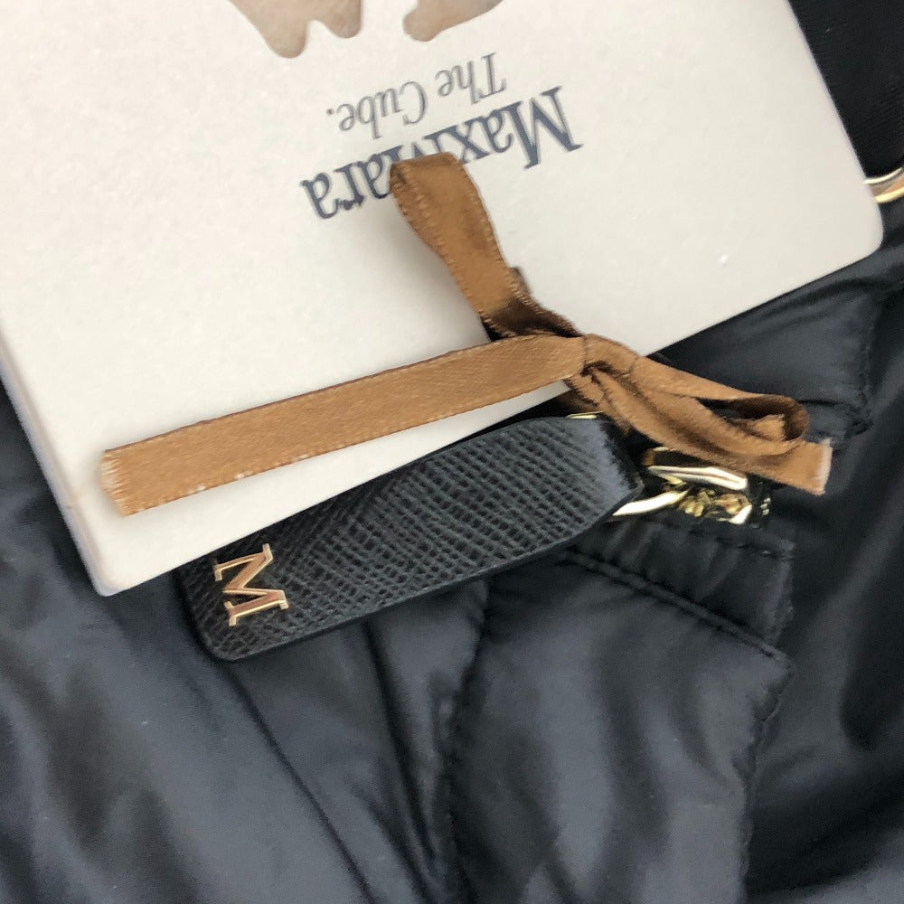 MAX MARA ザキューブ グリーン ショート ジャケット アパレル 長袖 アウター ジャケット ナイロン レディース ブラック