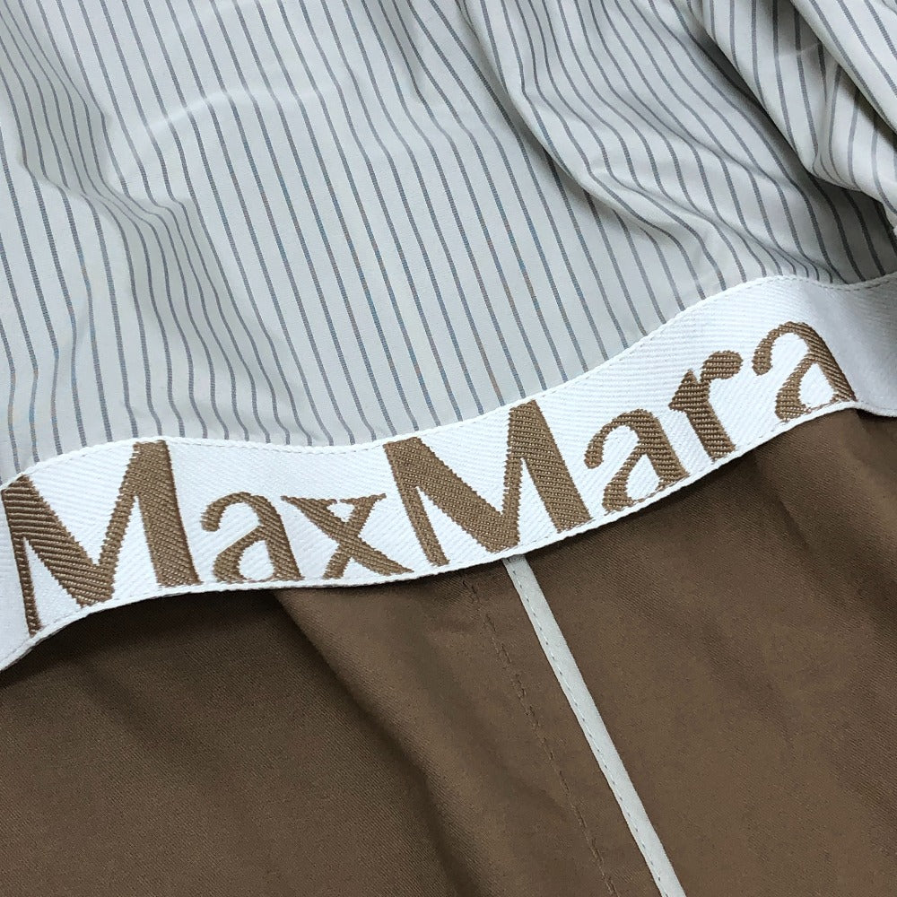 MAX MARA 24190210546 Apparel Twill Spring Coat Outerwear Jacket Trench Coat Cotton Women's Brown