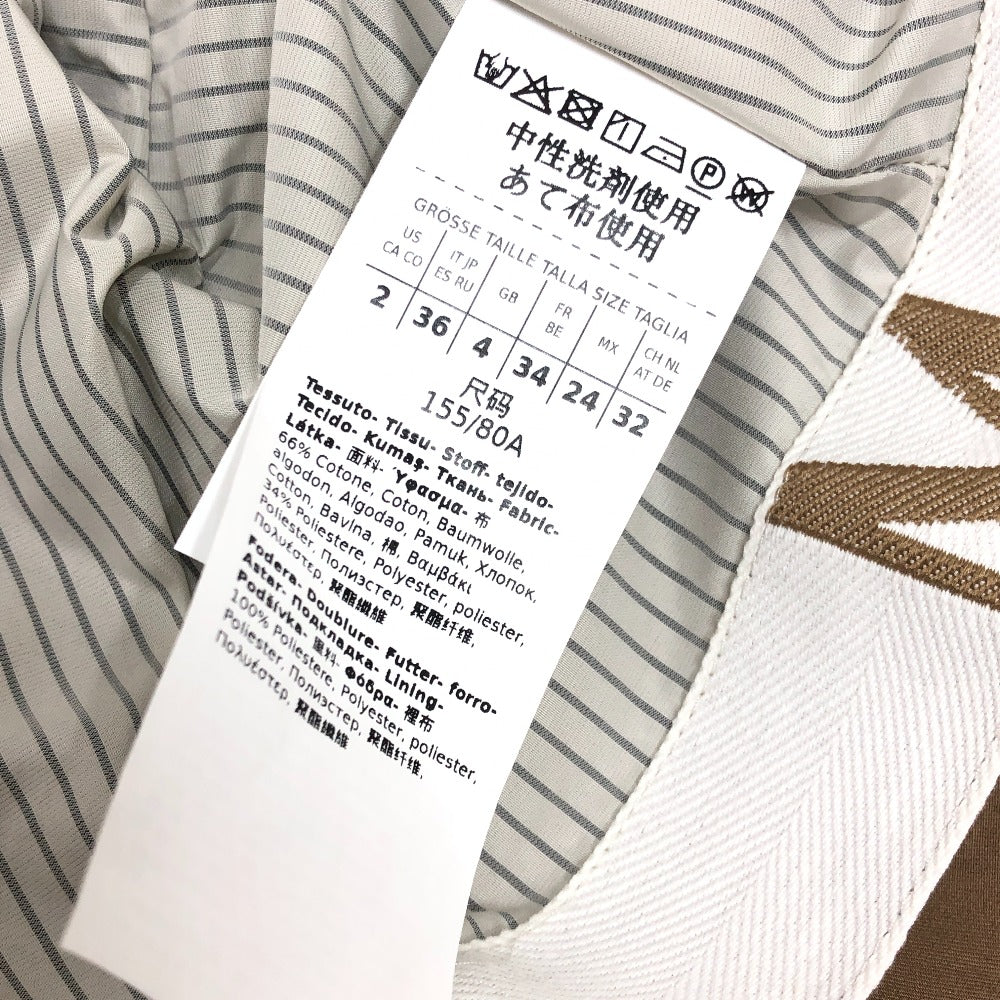 MAX MARA 24190210546 Apparel Twill Spring Coat Outerwear Jacket Trench Coat Cotton Women's Brown