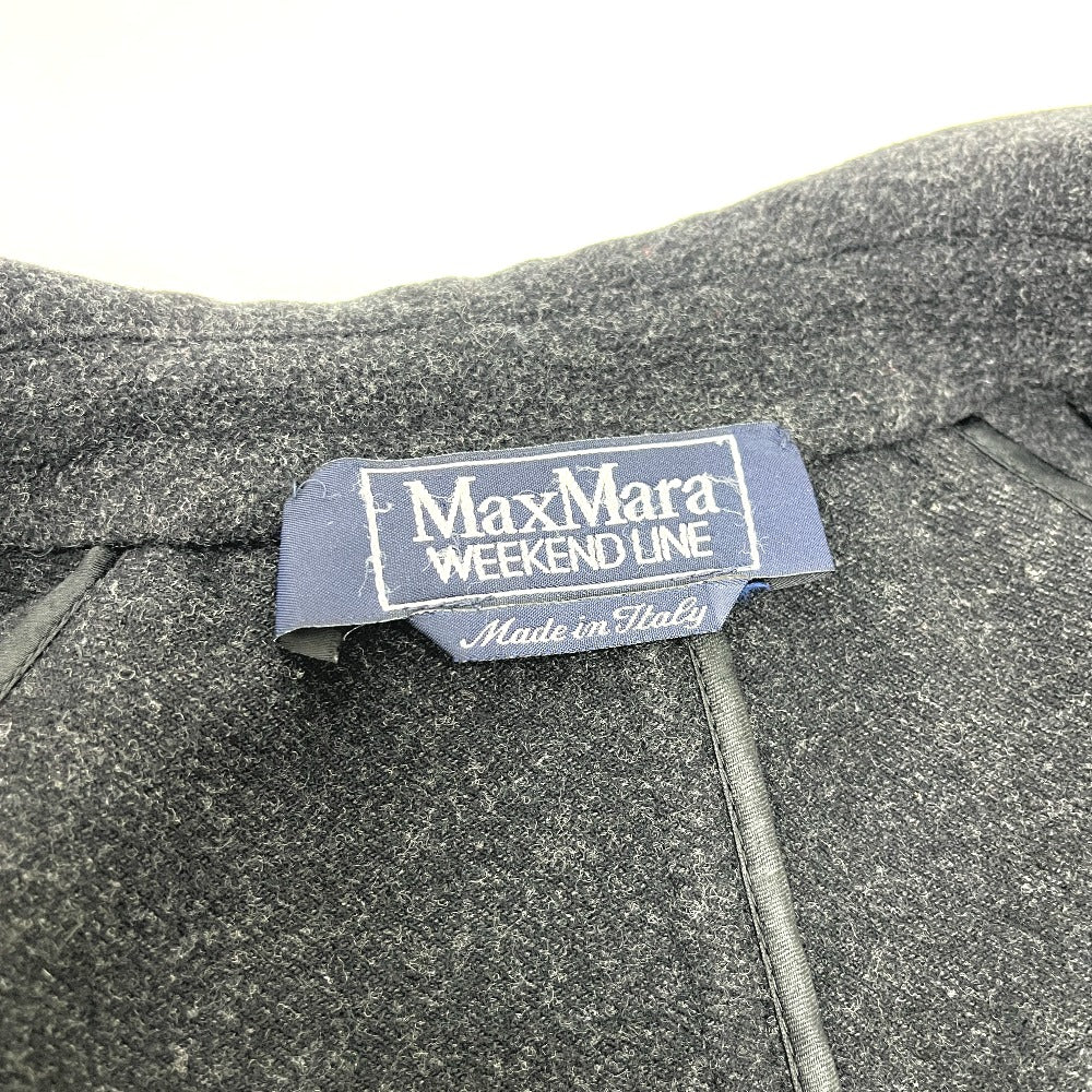 MAX MARA Women's Weekend Zip-Up Coat, Grey, Wool