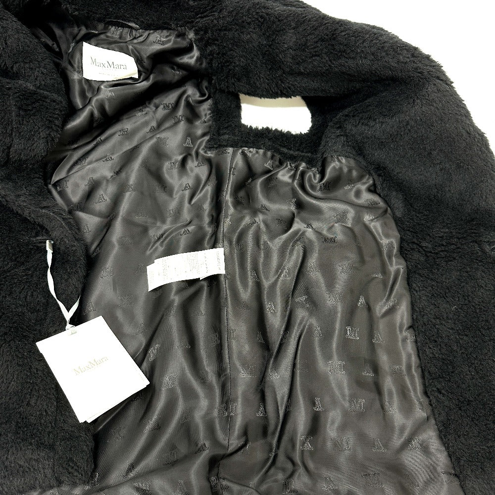 MAX MARA 25212762536 Teddy Bear Gilet Apparel Vest Coat Jacket Alpaca Women's Black