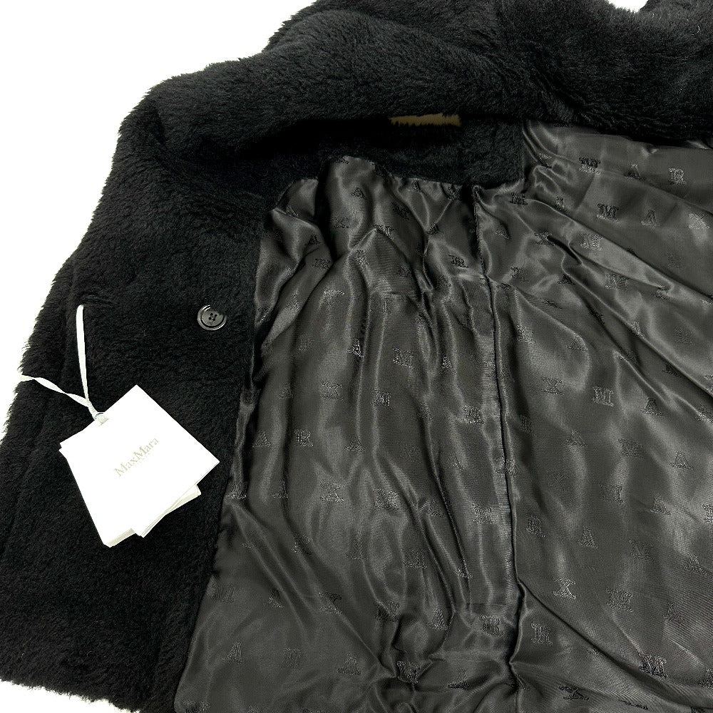 MAX MARA 25212762536 Teddy Bear Gilet Apparel Vest Coat Jacket Alpaca Women's Black
