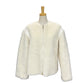 MAX MARA 24110810216 Teddy Bear Zip-Up Jacket in Alpaca, Women's White