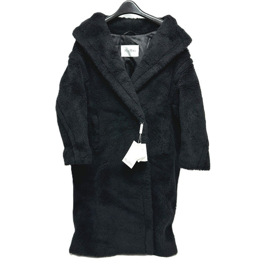 MAX MARA 2521016052 テディベア アパレル ロングコート アルパカ レディース ブラック
