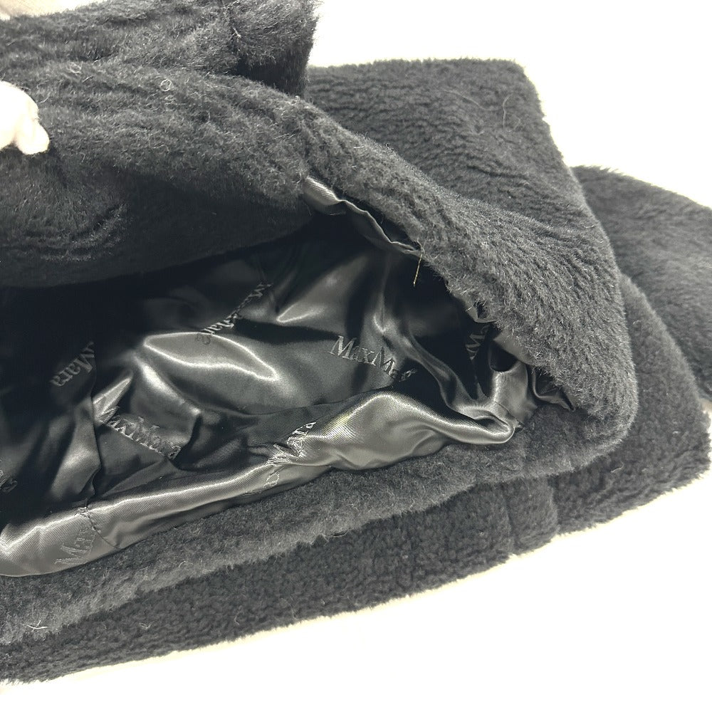 MAX MARA 2521016052 Teddy Bear Apparel Long Coat, Alpaca, Women's, Black