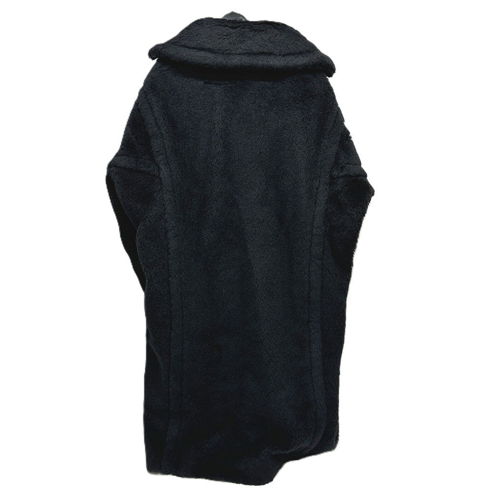 MAX MARA 2521016052 Teddy Bear Apparel Long Coat, Alpaca, Women's, Black
