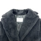 MAX MARA 2521016052 Teddy Bear Apparel Long Coat, Alpaca, Women's, Black