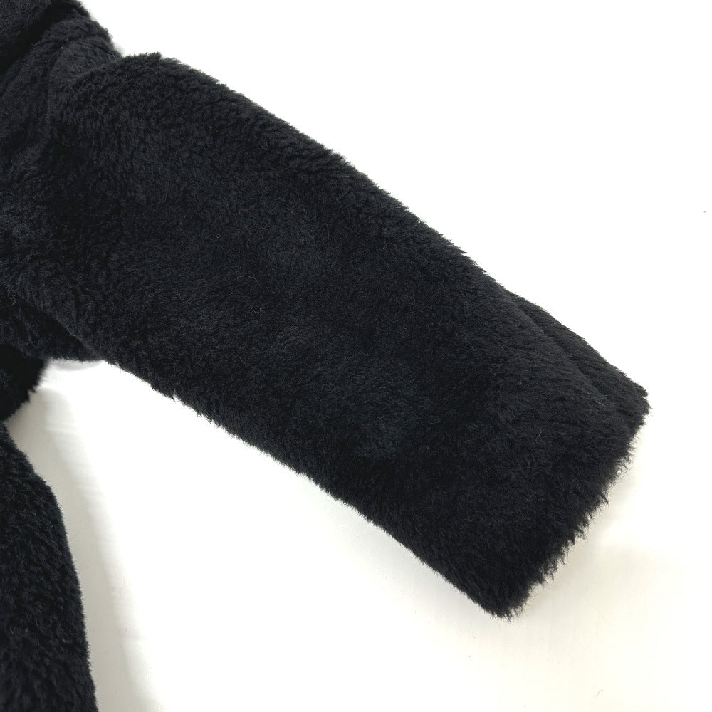 MAX MARA 2521016052 Teddy Bear Apparel Long Coat, Alpaca, Women's, Black