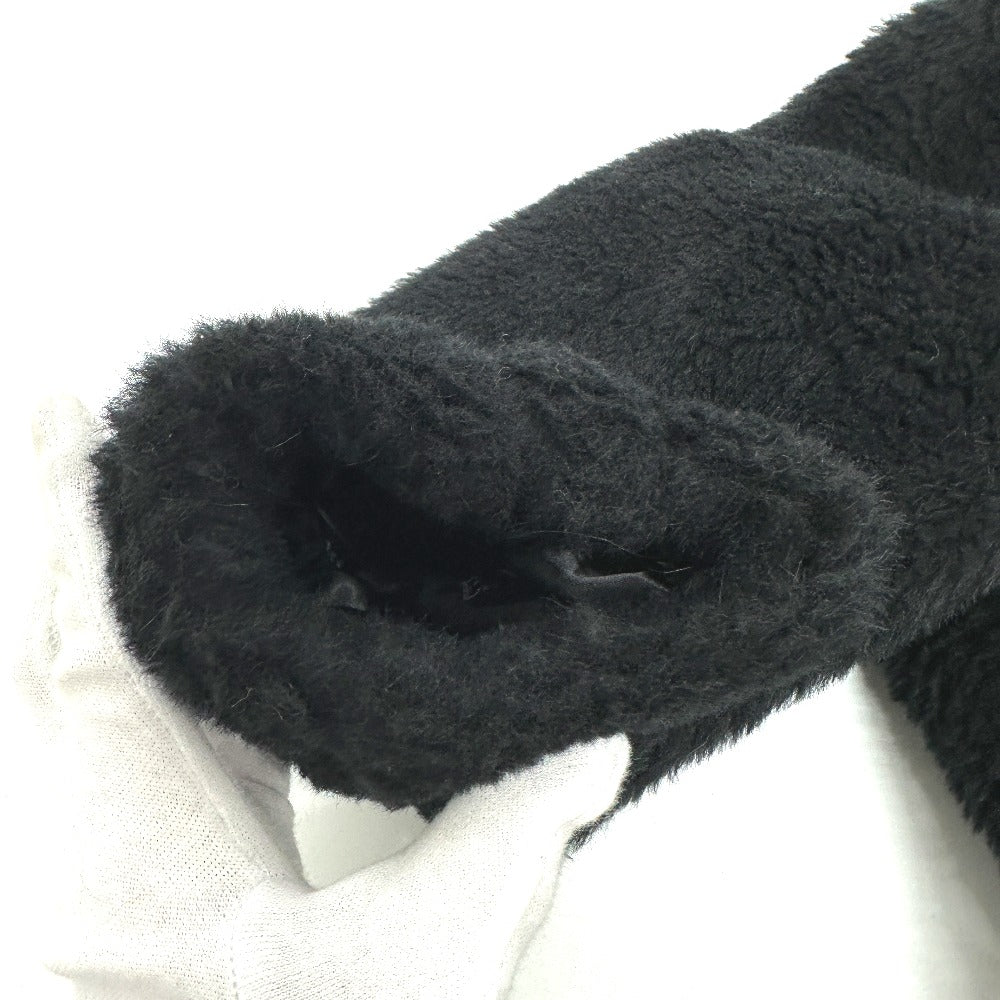 MAX MARA 2521016052 Teddy Bear Apparel Long Coat, Alpaca, Women's, Black