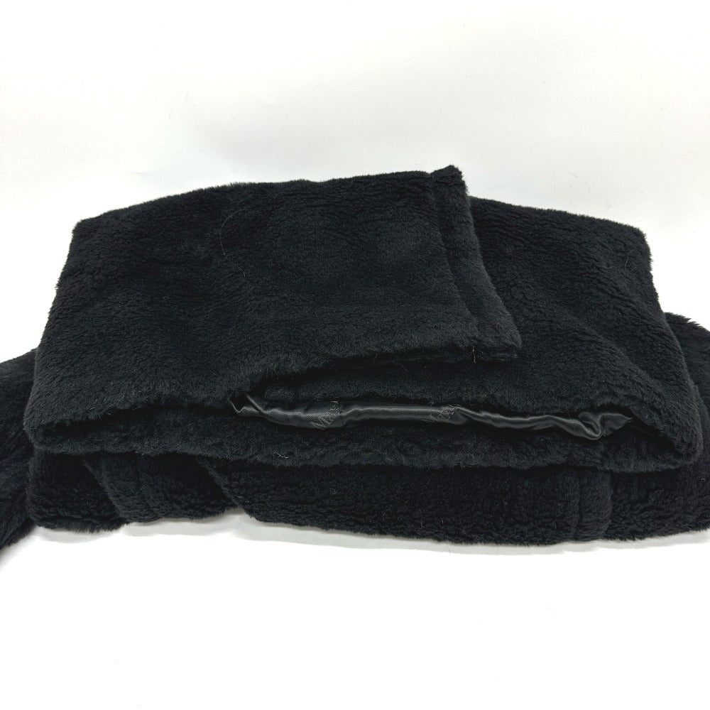 MAX MARA 2521016052 Teddy Bear Apparel Long Coat, Alpaca, Women's, Black