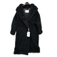 MAX MARA 2521016052 テディベア アパレル ロングコート アルパカ レディース ブラック