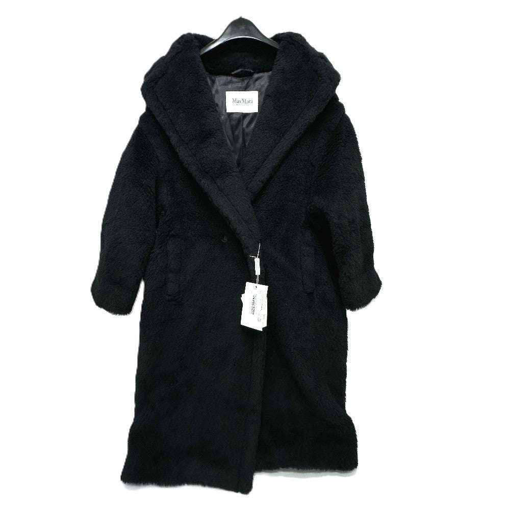 MAX MARA 2521016052 テディベア アパレル ロングコート アルパカ レディース ブラック