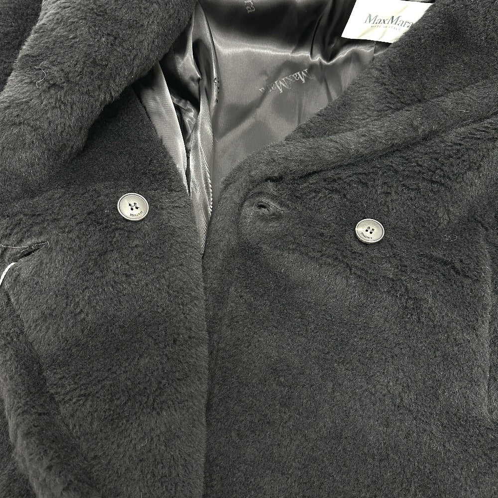 MAX MARA 2521016052 テディベア アパレル ロングコート アルパカ レディース ブラック